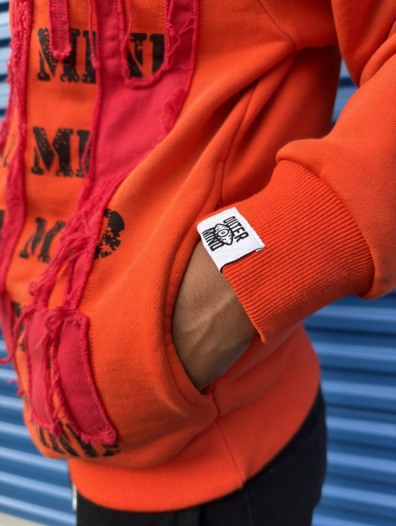Orange zip hoodie