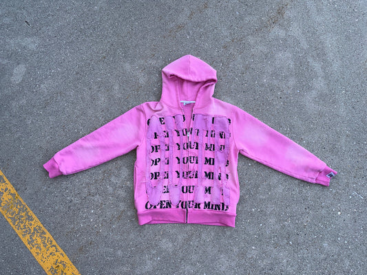 Pink zip hoodie