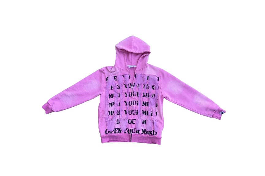 Pink zip hoodie