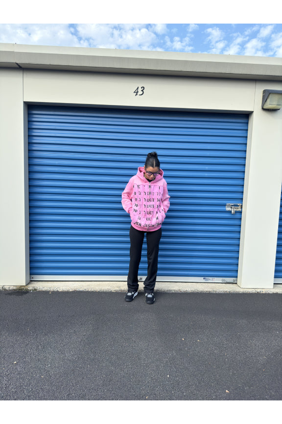 Pink zip hoodie